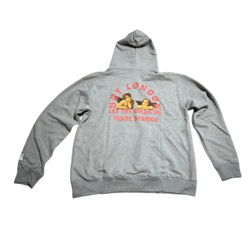 Boy London "Let the Weak Be Made Strong" Hoodie – Heather Grey