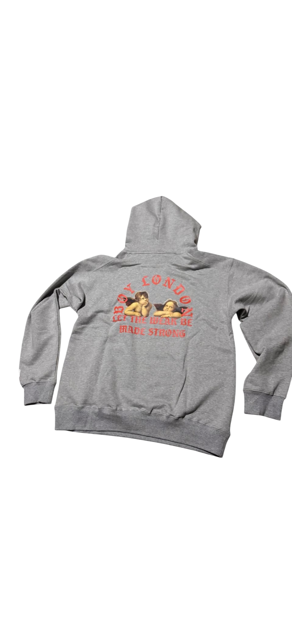 Boy London "Let the Weak Be Made Strong" Hoodie – Heather Grey